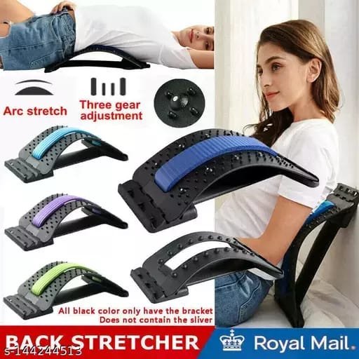 Back Support 3 Levels Adjustment Stretcher Pain Relief Support Lumbar