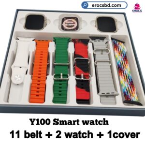 Y100 Couple Smartwatch With 11 Straps