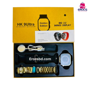 HK9 Ultra Smartwatch Golden Edition (Dual Straps)